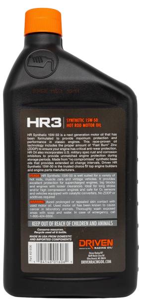 DRIVEN OIL HR3 15W50 SYNTHETIC 01606