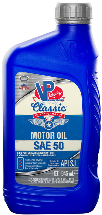 VP OIL RACING SAE 50 NON SYNTH 1Q 2686