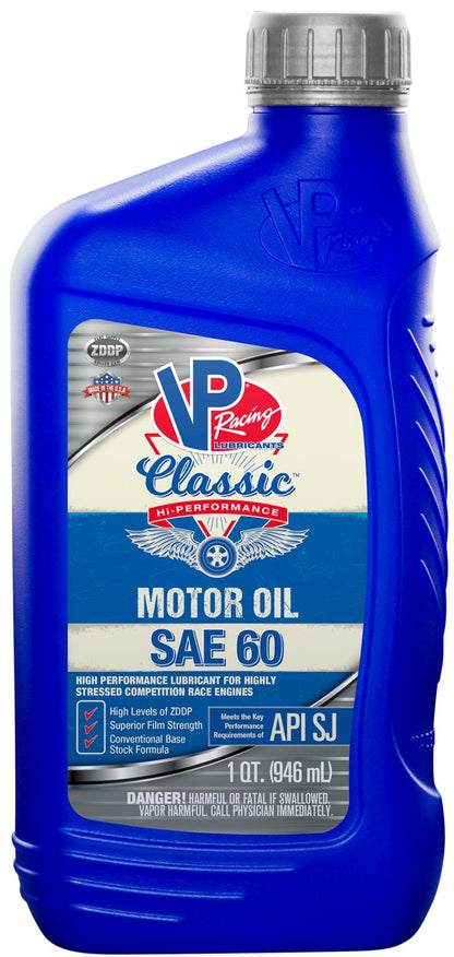 VP OIL RACING SAE 60 NON SYNTH 1Q 2688