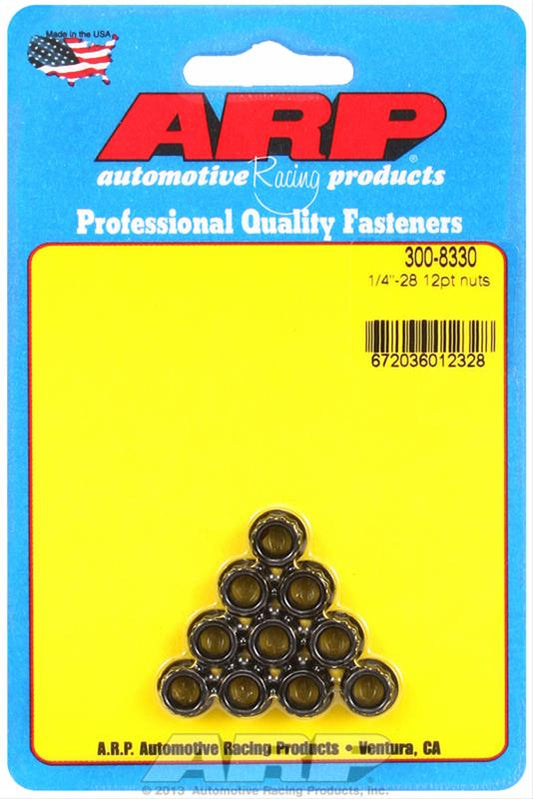 ARP NUT 1/4"-28 12pt 10pk 300-8330