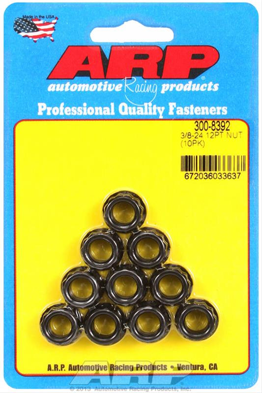 ARP NUT 3/8"-24 12pt 10pk 300-8392