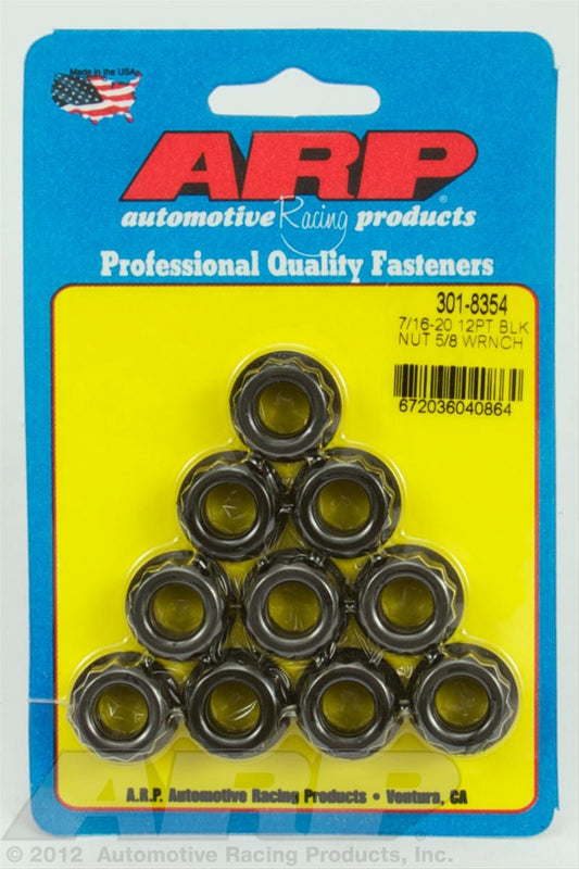 ARP NUT 7/16"-20 12pt Wrenching 10pk 301-8354