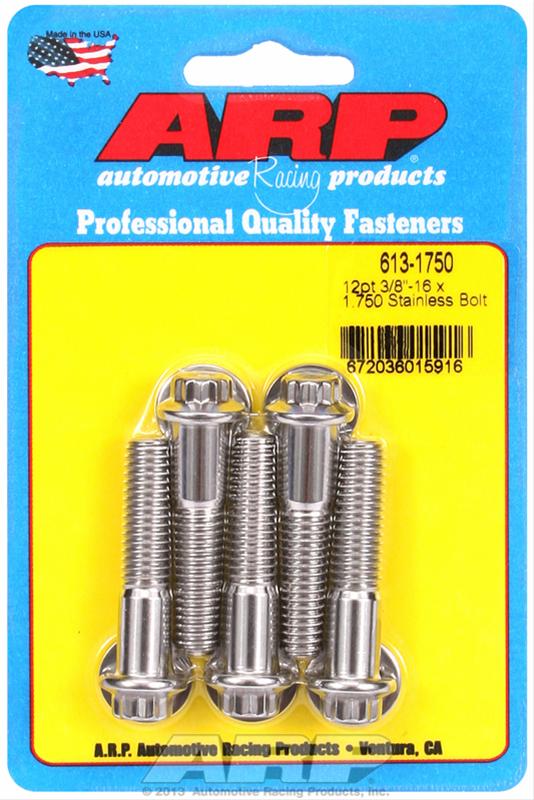 ARP BOLT 3/8"-16 12pt 1.750"UHL SS 5pk 613-1750