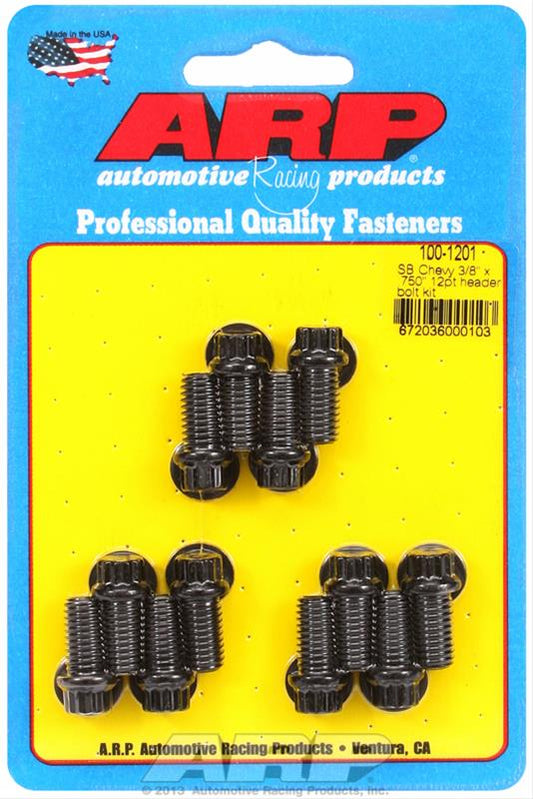 ARP BOLT KIT SBC Header Bolts 3/8 12PT 100-1201