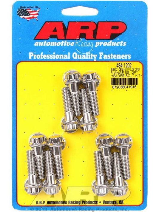 ARP BOLT KIT Exhaust Header 12PT M8x1.181" LS 434-1202