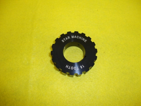 STAR MACHINE 18 TOOTH DRIVE PULLEY 1.000" STR.99.09.018AW